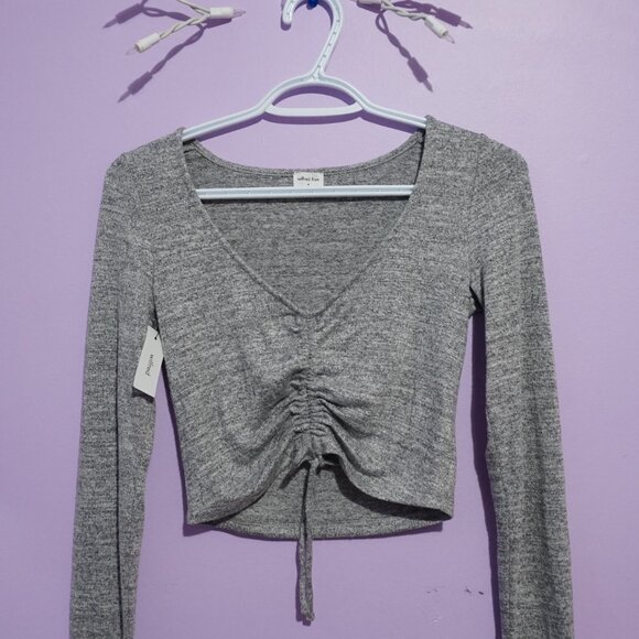 grey long sleeve top / wilfred free - Picture 2 of 7